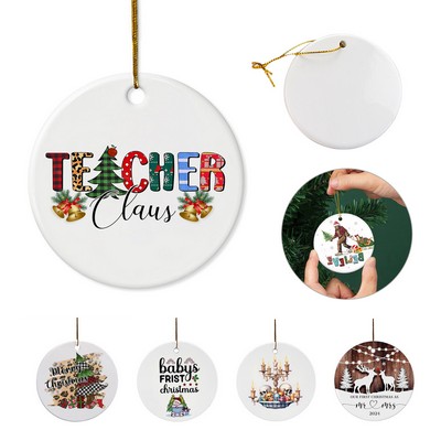 3" Ceramic Christmas Ornament